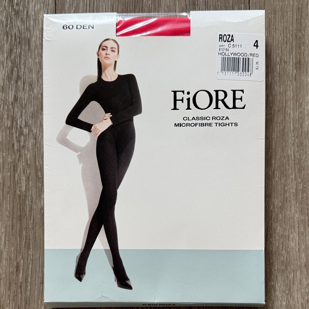 Classic Roza Red Microfibre Tights